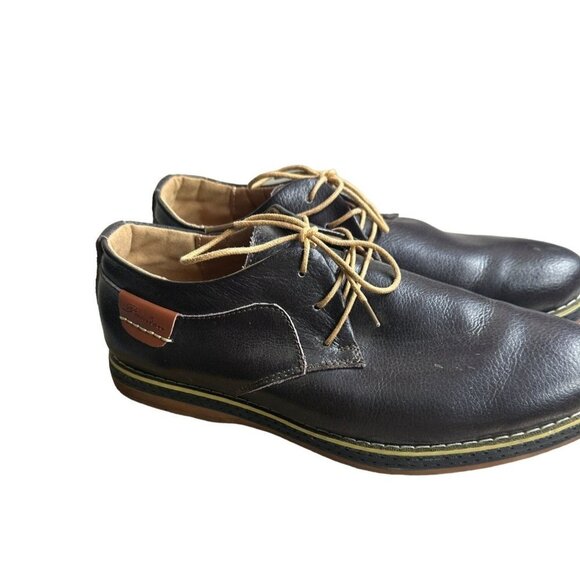 Fashion Mens Dress Oxford Shoes Color Brown Sz 10 1/2 Eur 45 Uk 11 Sku 2277 - Picture 5 of 14